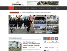 Tablet Screenshot of elfueguino.cl